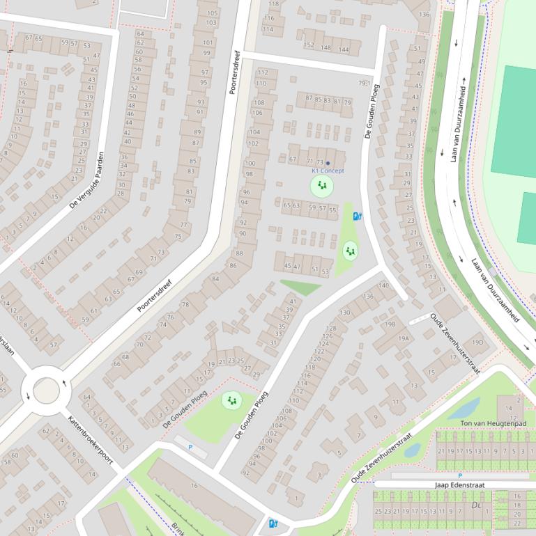 Kaart van  De Gouden Ploeg.