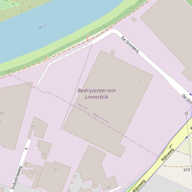 Kaart van  De Grinderij.