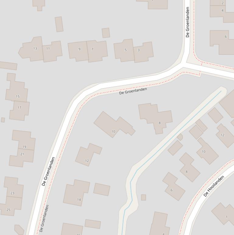 Kaart van  De Groenlanden.