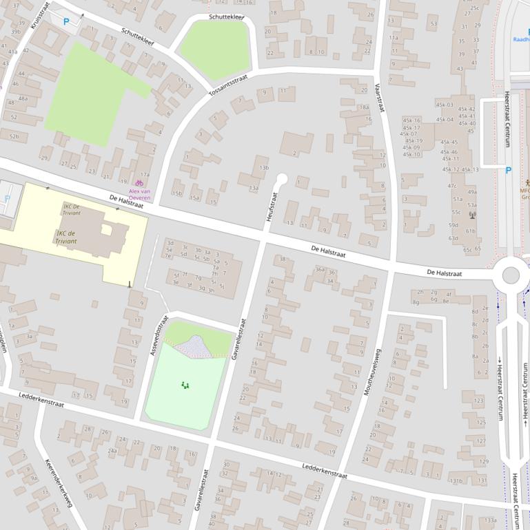 Kaart van  De Halstraat.