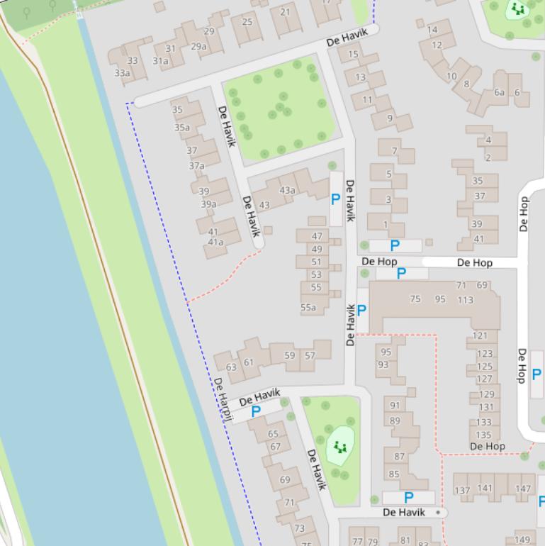 Kaart van  De Havik.