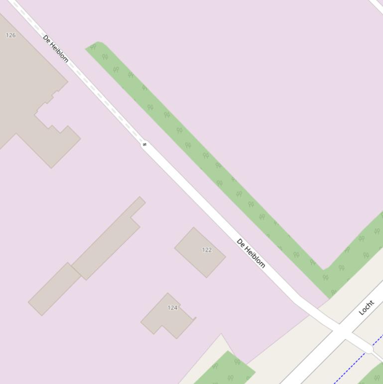 Kaart van  De Heibloem.