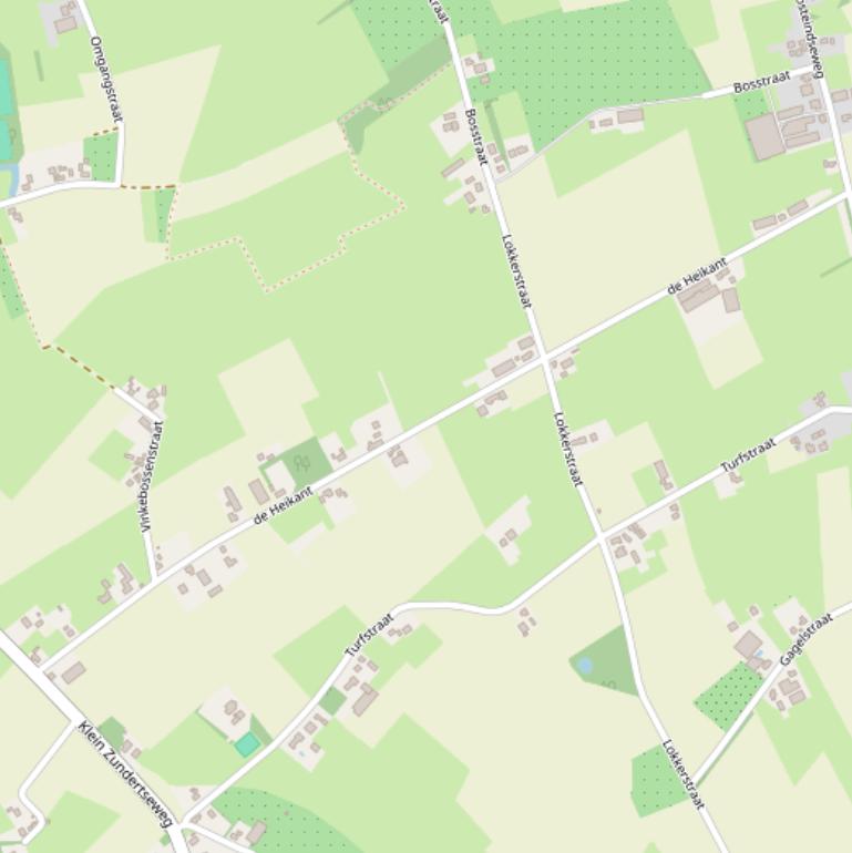 Kaart van  de Heikant.