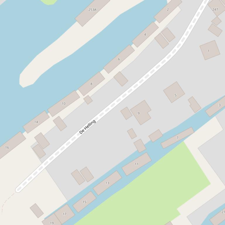 Kaart van  De Helling.