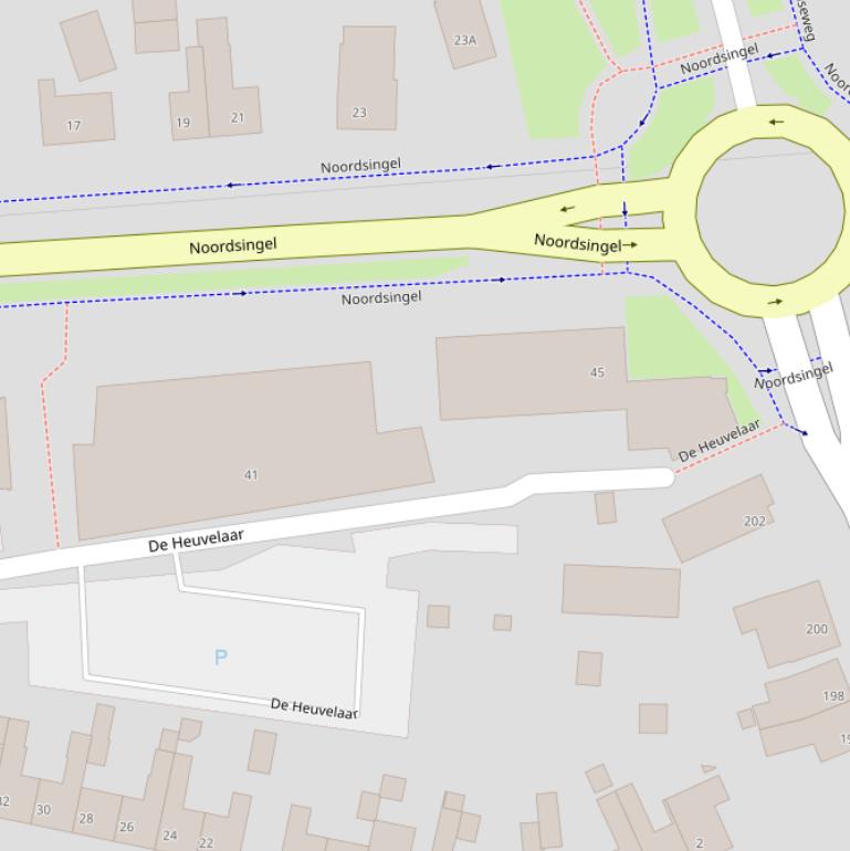 Kaart van  De Heuvelaar.