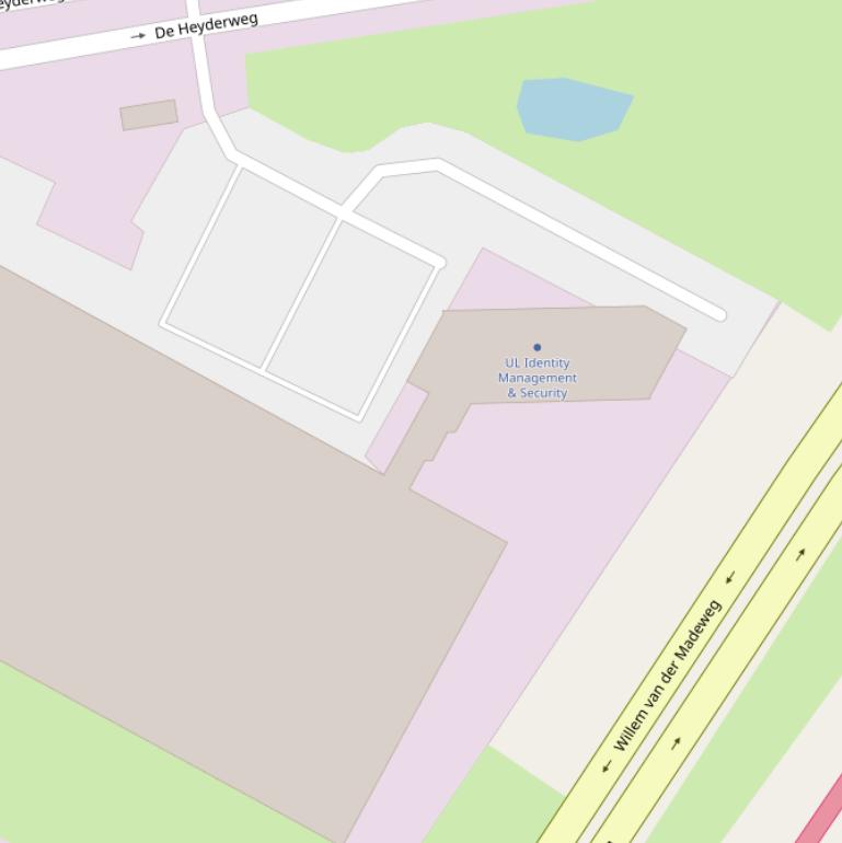 Kaart van  De Heyderweg.