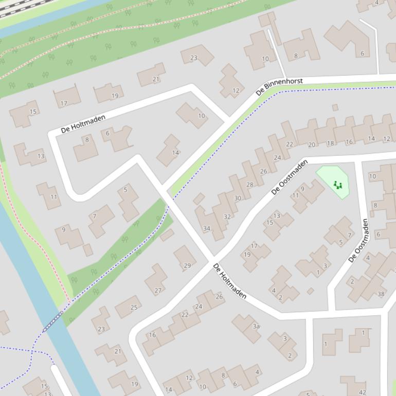 Kaart van  De Holtmaden.