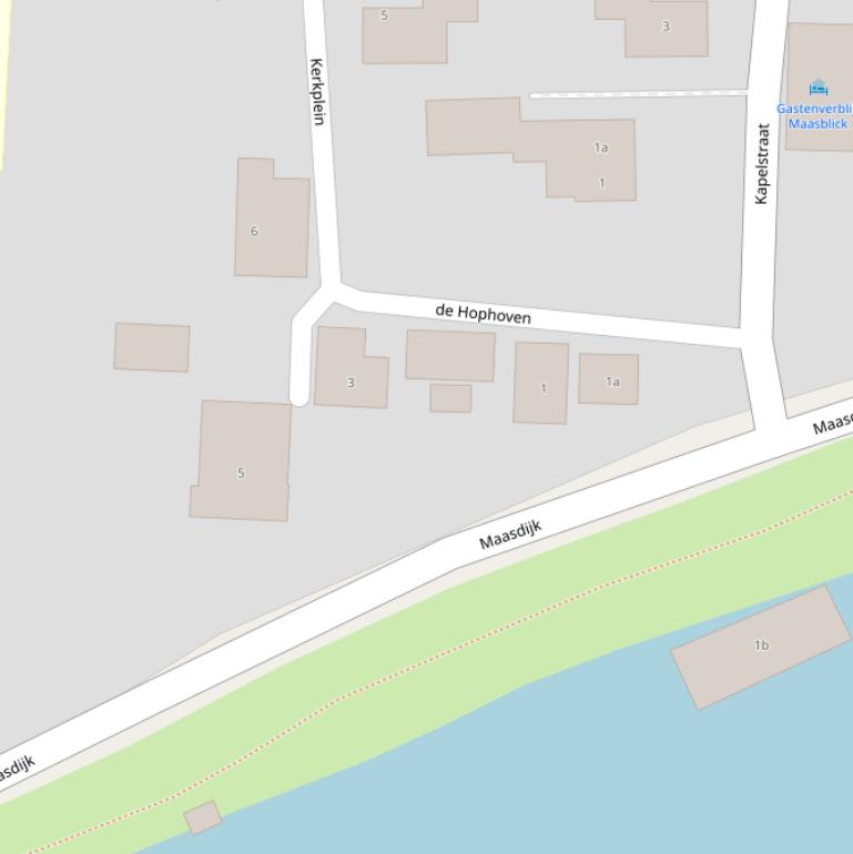 Kaart van  de Hophoven.