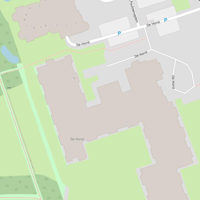 Kaart van  De Horst.