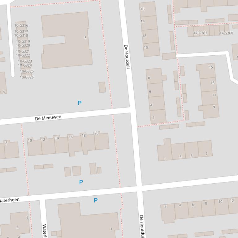 Kaart van  De Houtduif.