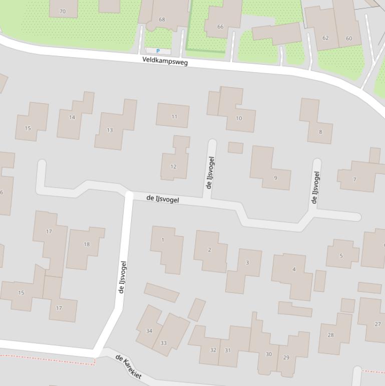 Kaart van  de IJsvogel.