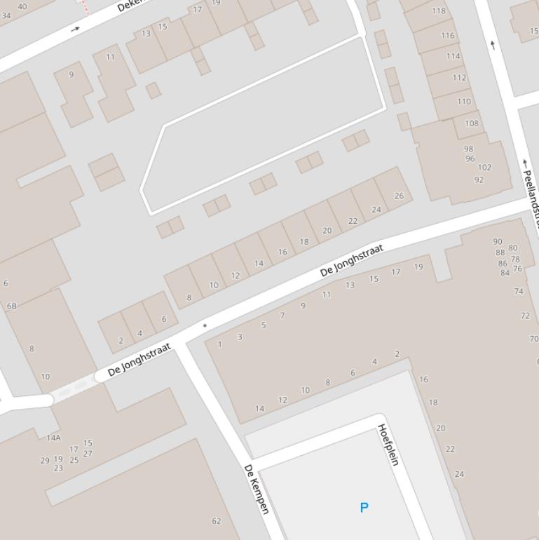 Kaart van  De Jonghstraat.