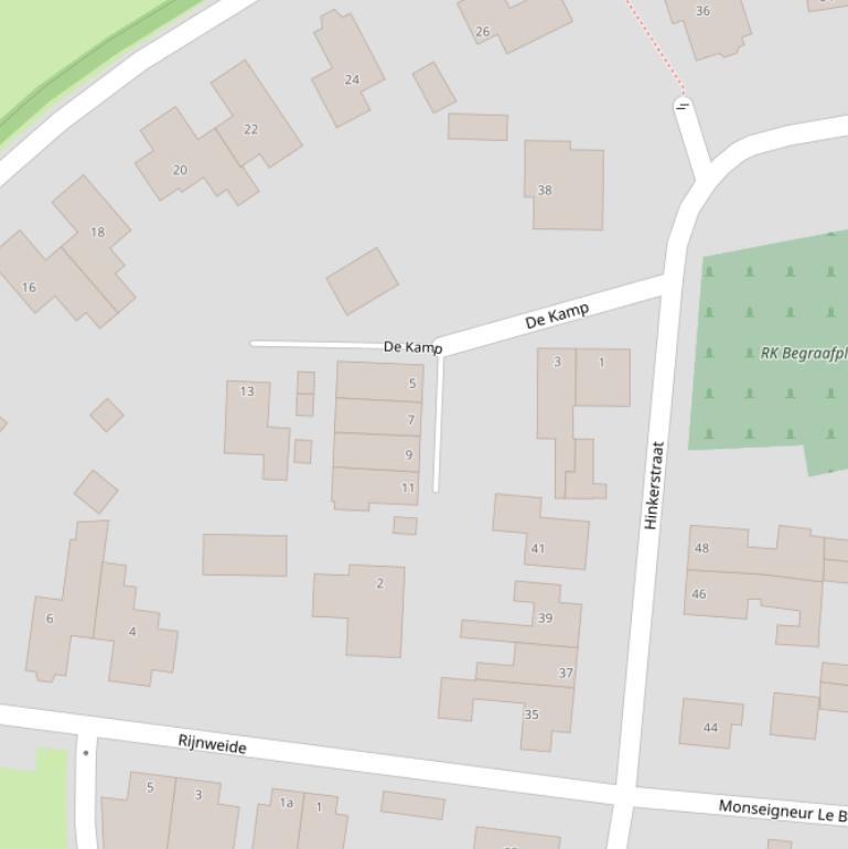 Kaart van  De Kamp.