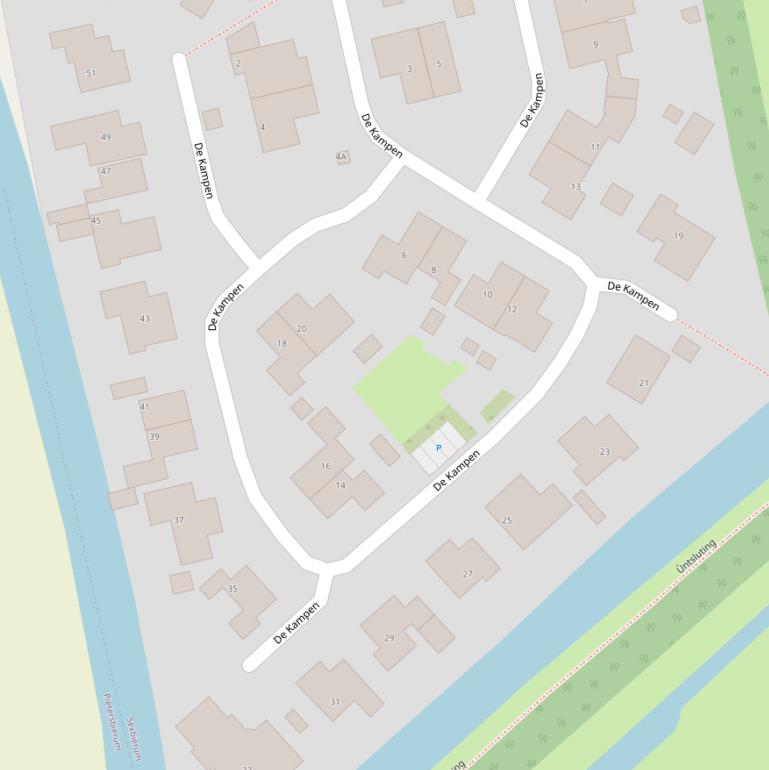 Kaart van  De Kampen.