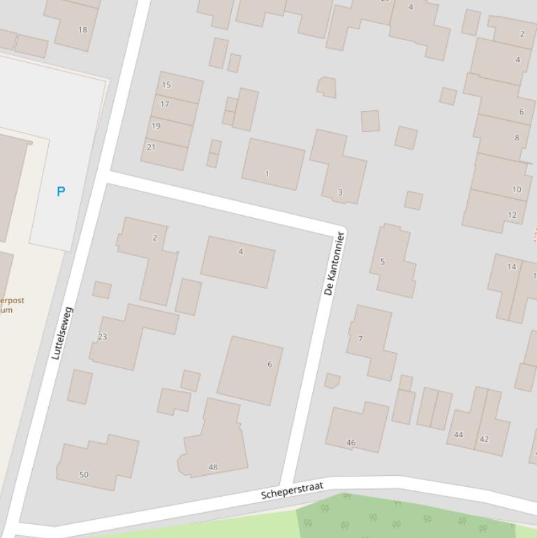 Kaart van  De Kantonnier.