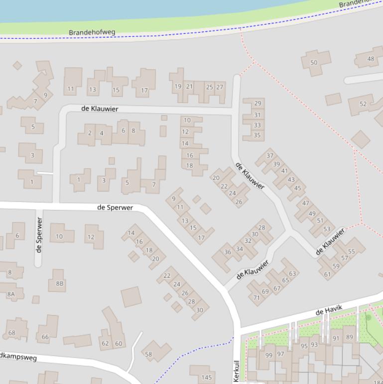 Kaart van  de Klauwier.