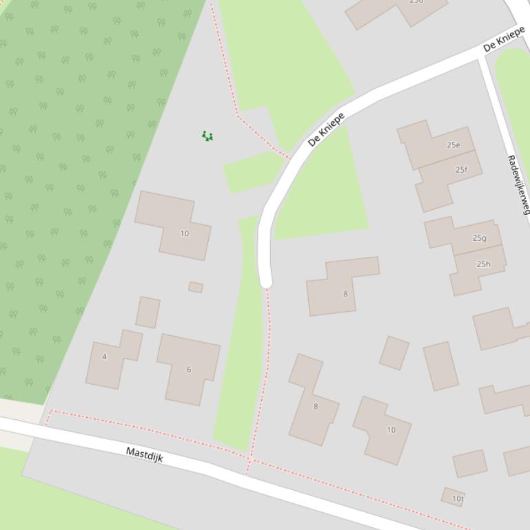 Kaart van  De Kniepe.