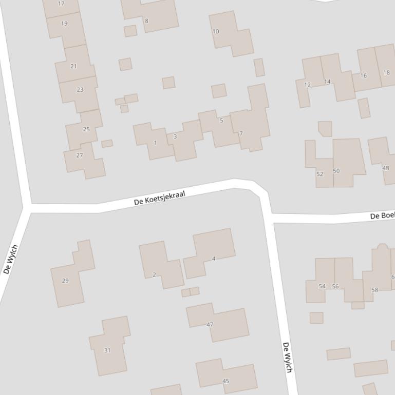 Kaart van  De Koetsjekraal.