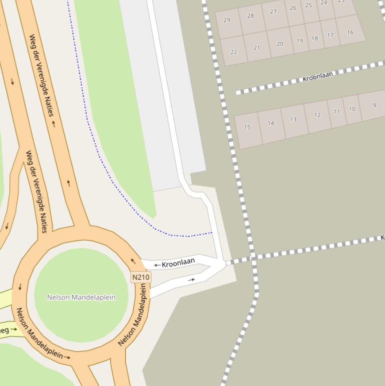 Kaart van  De Kroon.