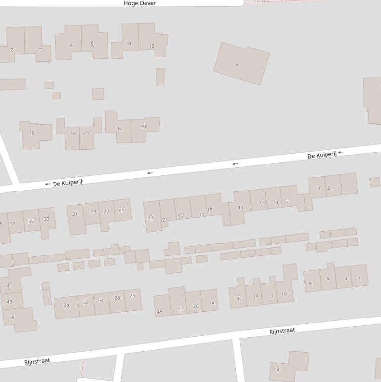 Kaart van  de Kuiperij.