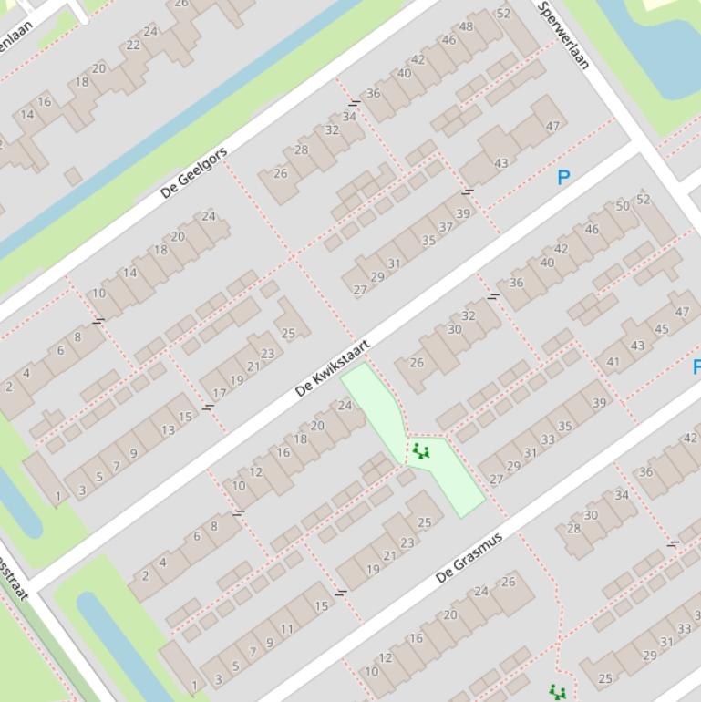 Kaart van  De Kwikstaart.