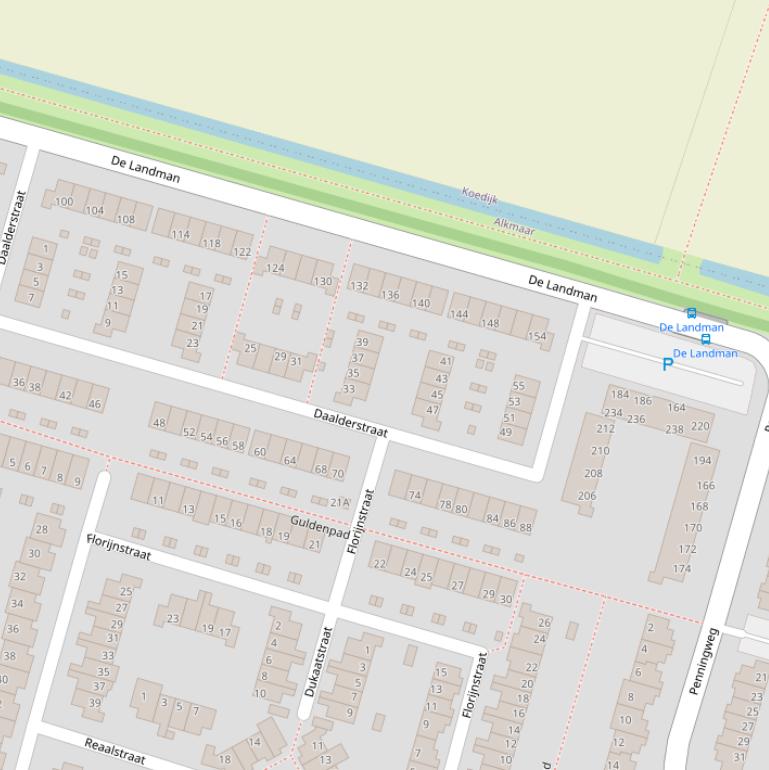 Kaart van  De Landman.