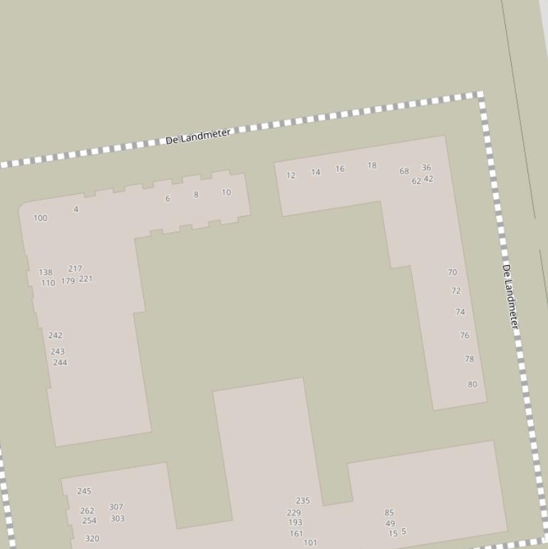 Kaart van  De Landmeter.