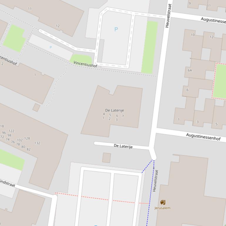 Kaart van  De Laterije.