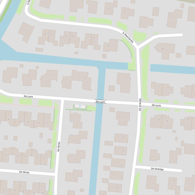 Kaart van  De Ljurk.