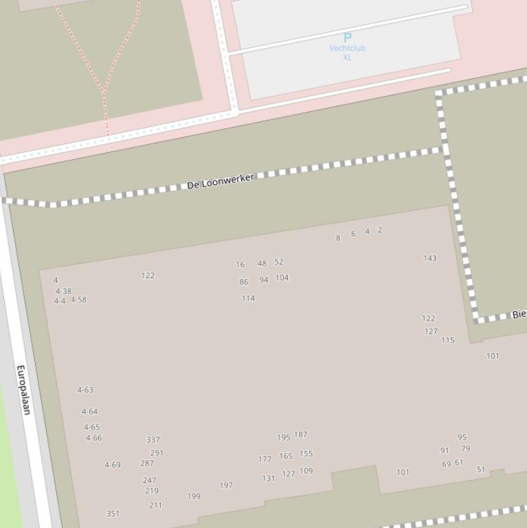 Kaart van  De Loonwerker.