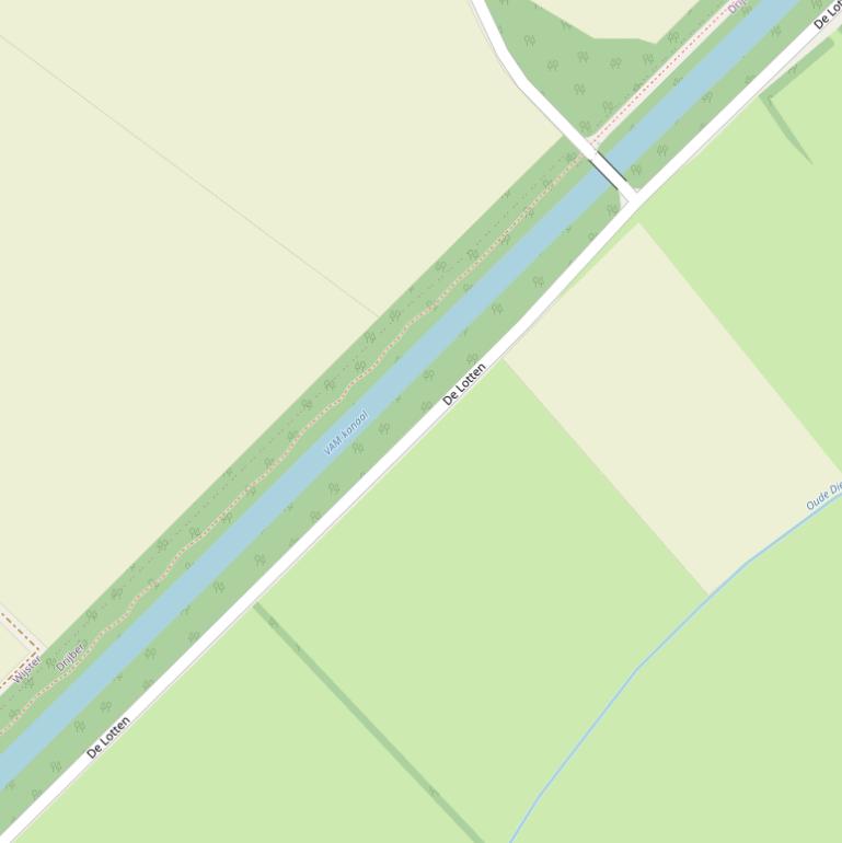 Kaart van  De Lotten.
