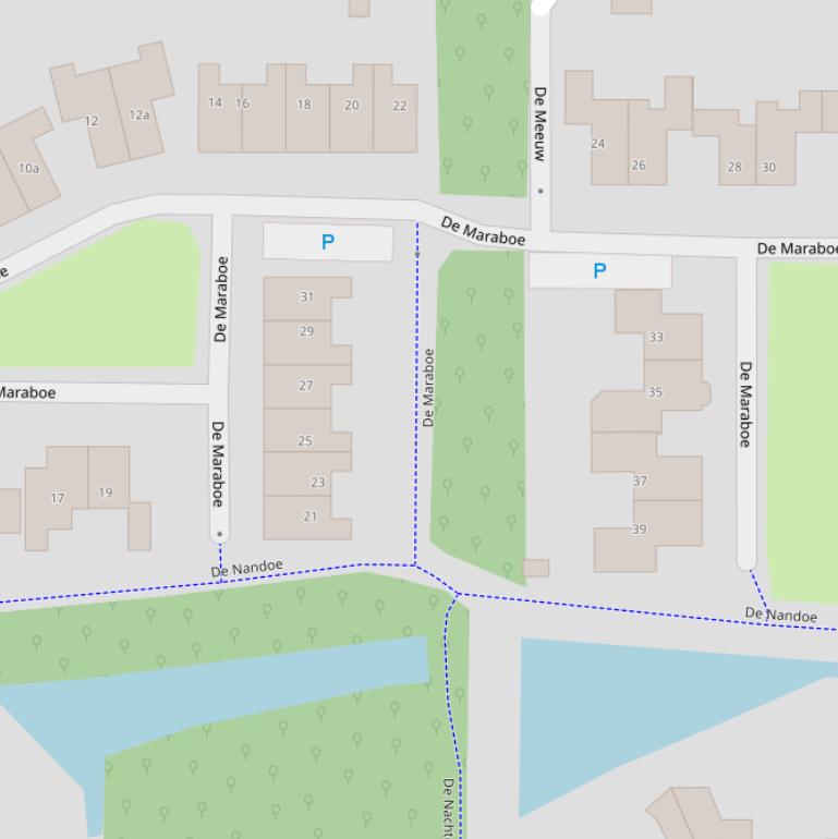 Kaart van  De Mantelmeeuw.