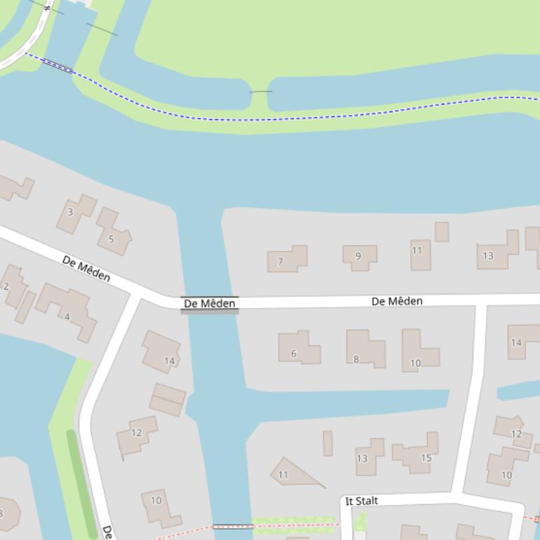 Kaart van  De Mêden.