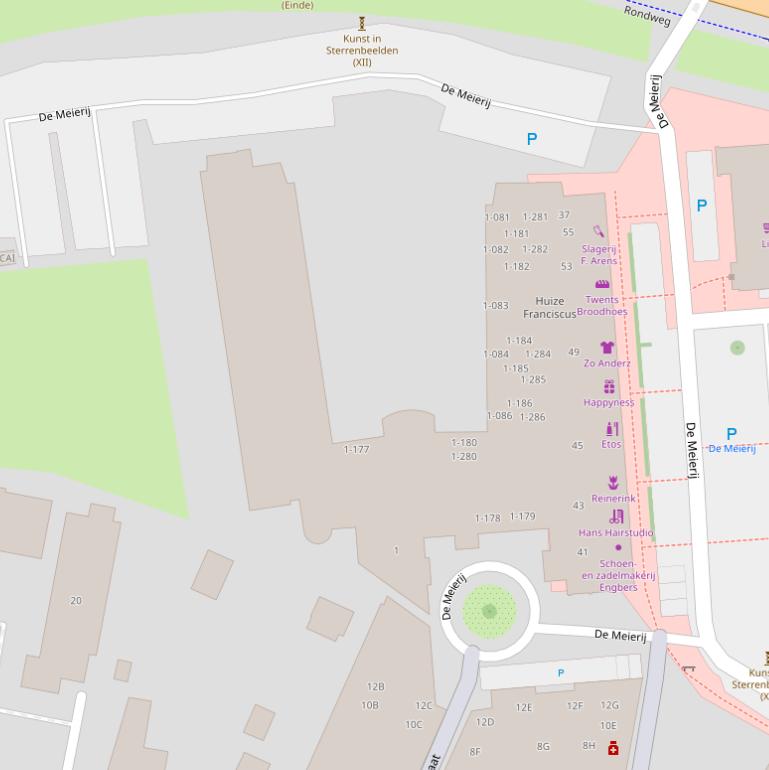 Kaart van  De Meierij.