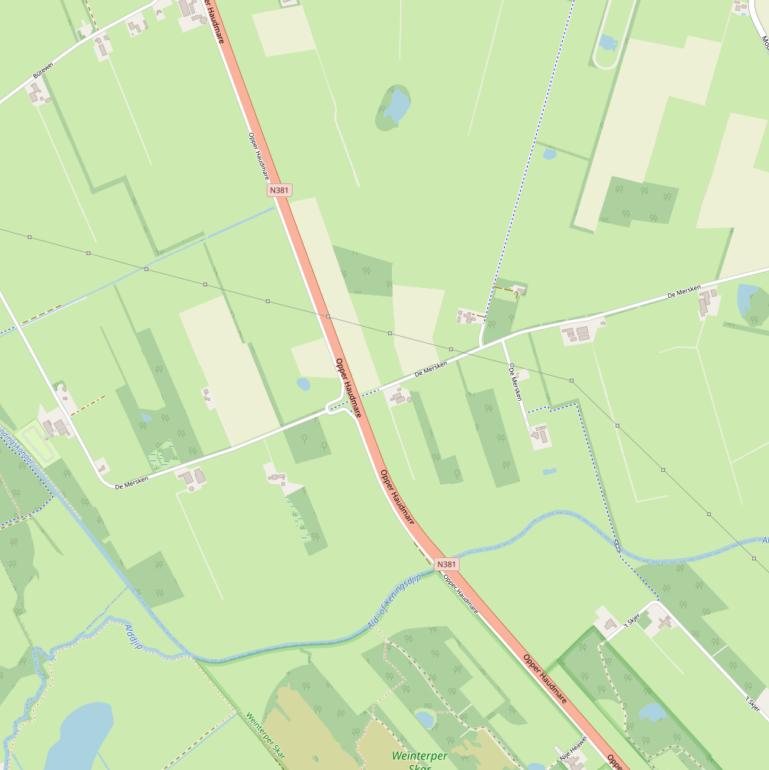 Kaart van  De Mersken.