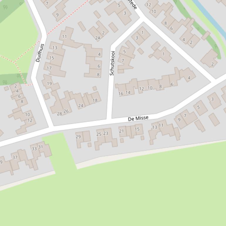 Kaart van  De Misse.