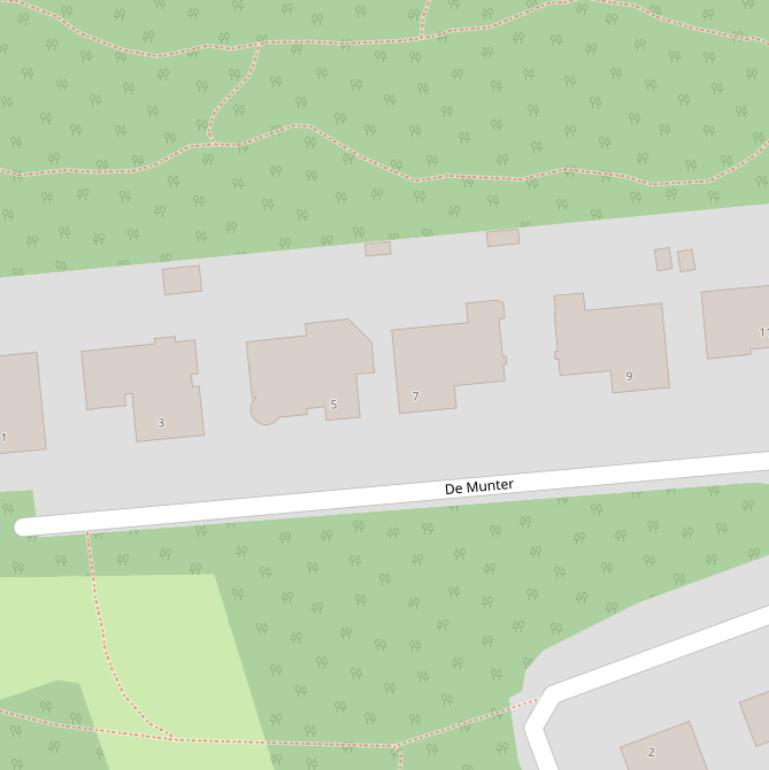 Kaart van  De Munter.