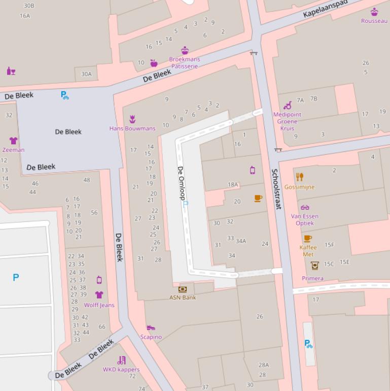 Kaart van  De Omloop.