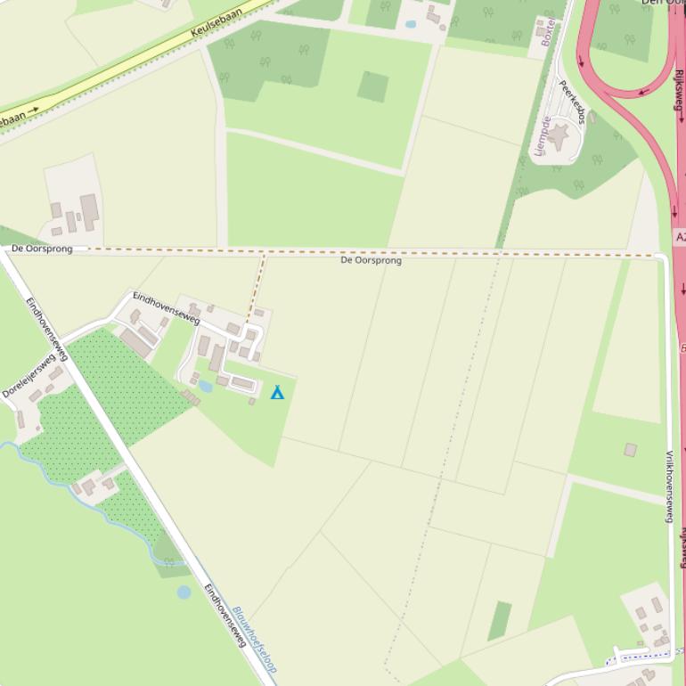 Kaart van  De Oorsprong.