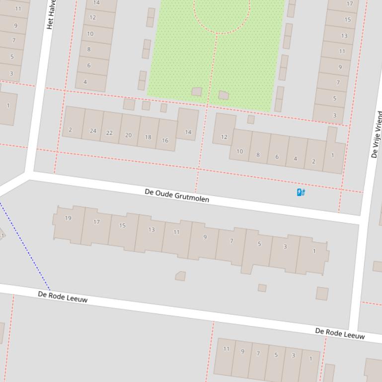 Kaart van  De Oude Grutmolen.