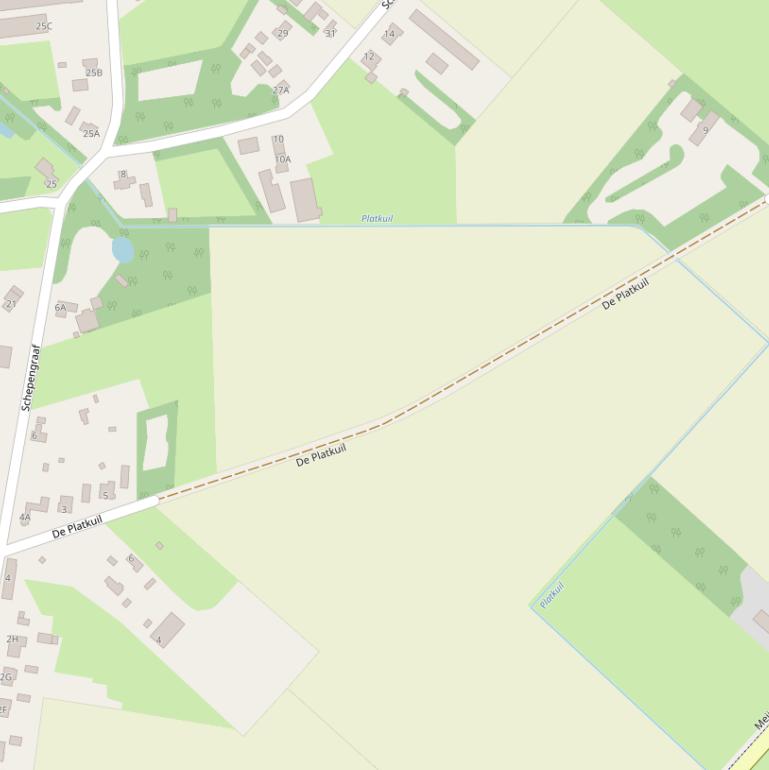 Kaart van  De Platkuil.