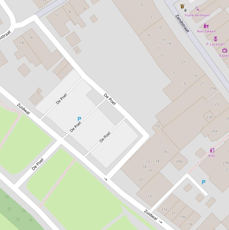 Kaart van  De Poel.