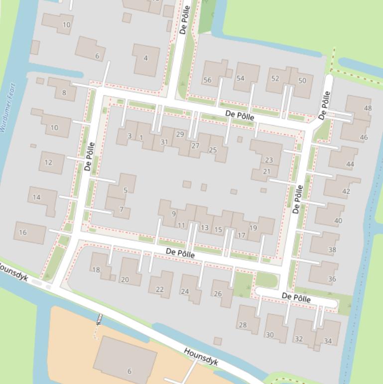 Kaart van  de Pôlle.