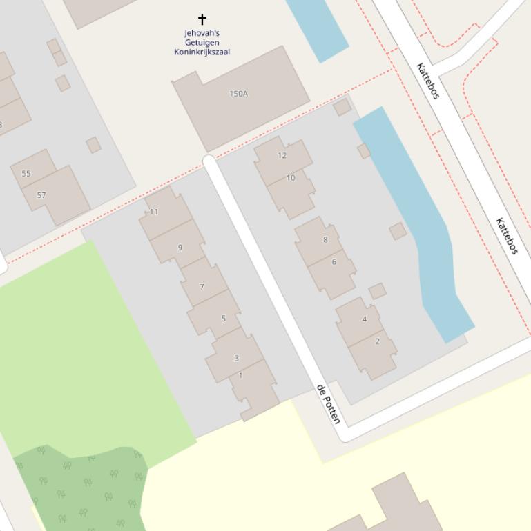 Kaart van  de Potten.