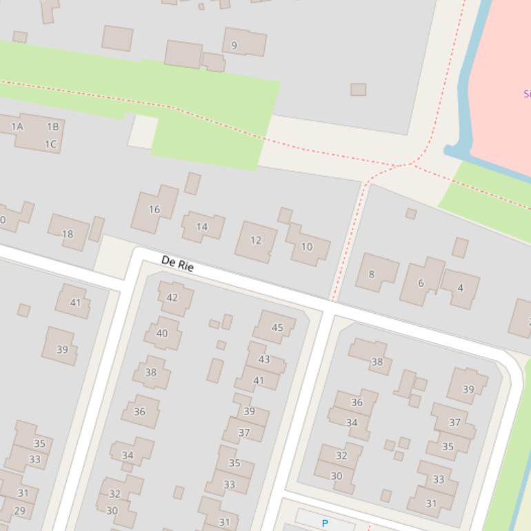 Kaart van  De Rie.