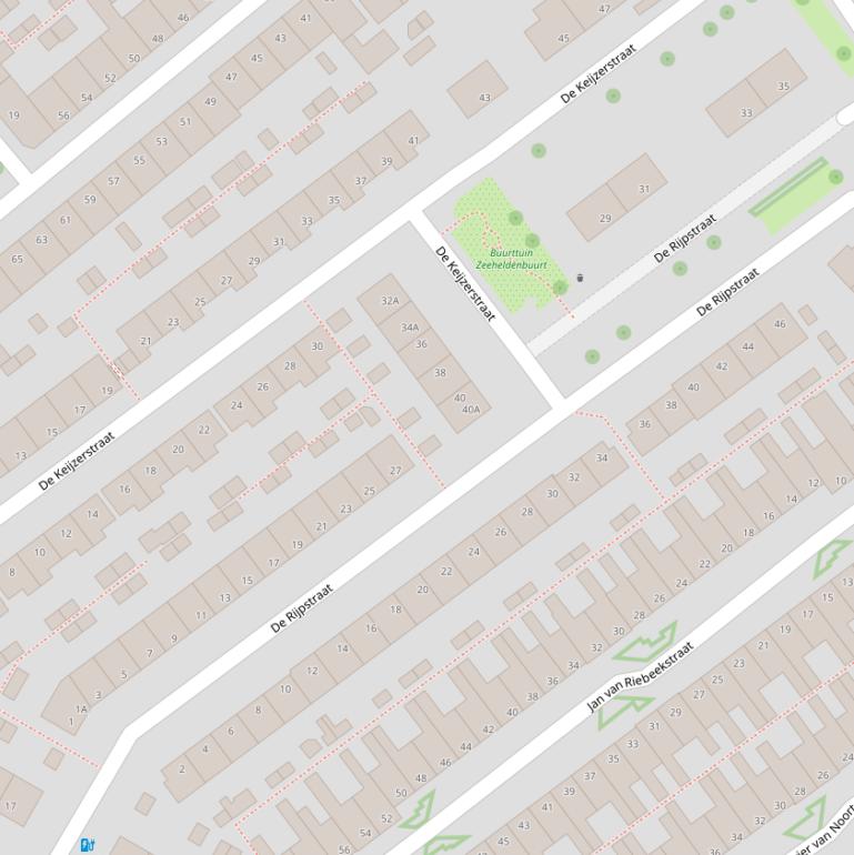 Kaart van  De Rijpstraat.