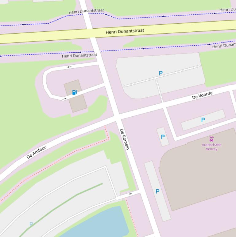 Kaart van  De Romein.