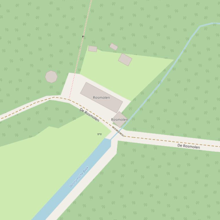 Kaart van  De Rosmolen.
