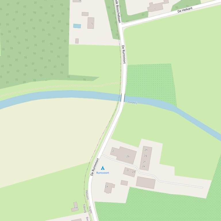 Kaart van  De Runsvoort.
