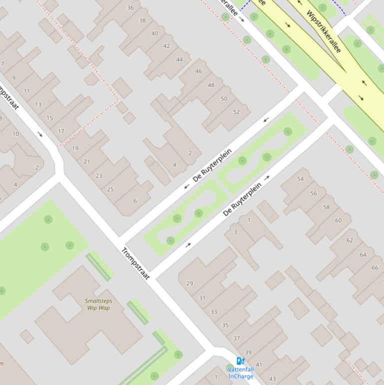 Kaart van  De Ruyterplein.